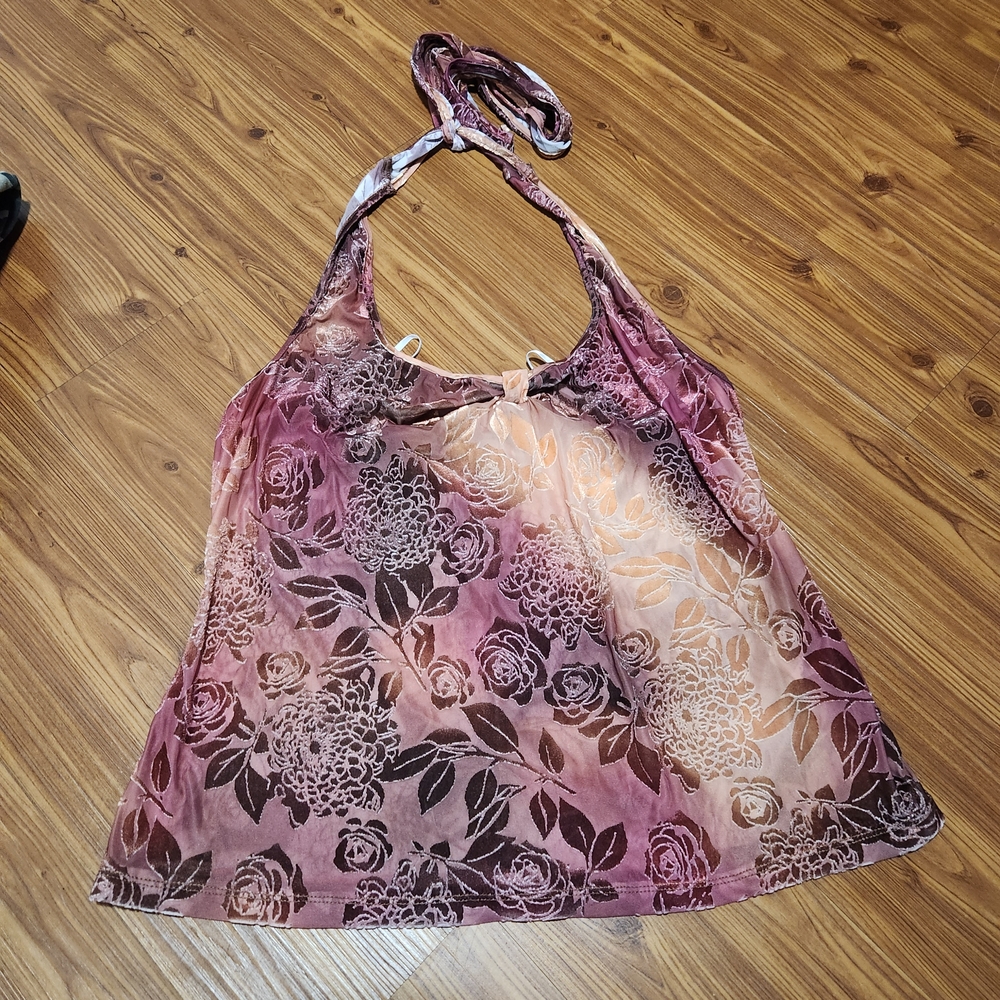 SHEIN Floral Halter Top